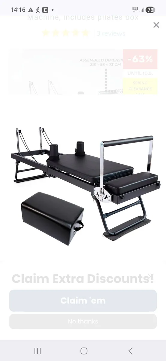 Pilates reformer bed - Image 1