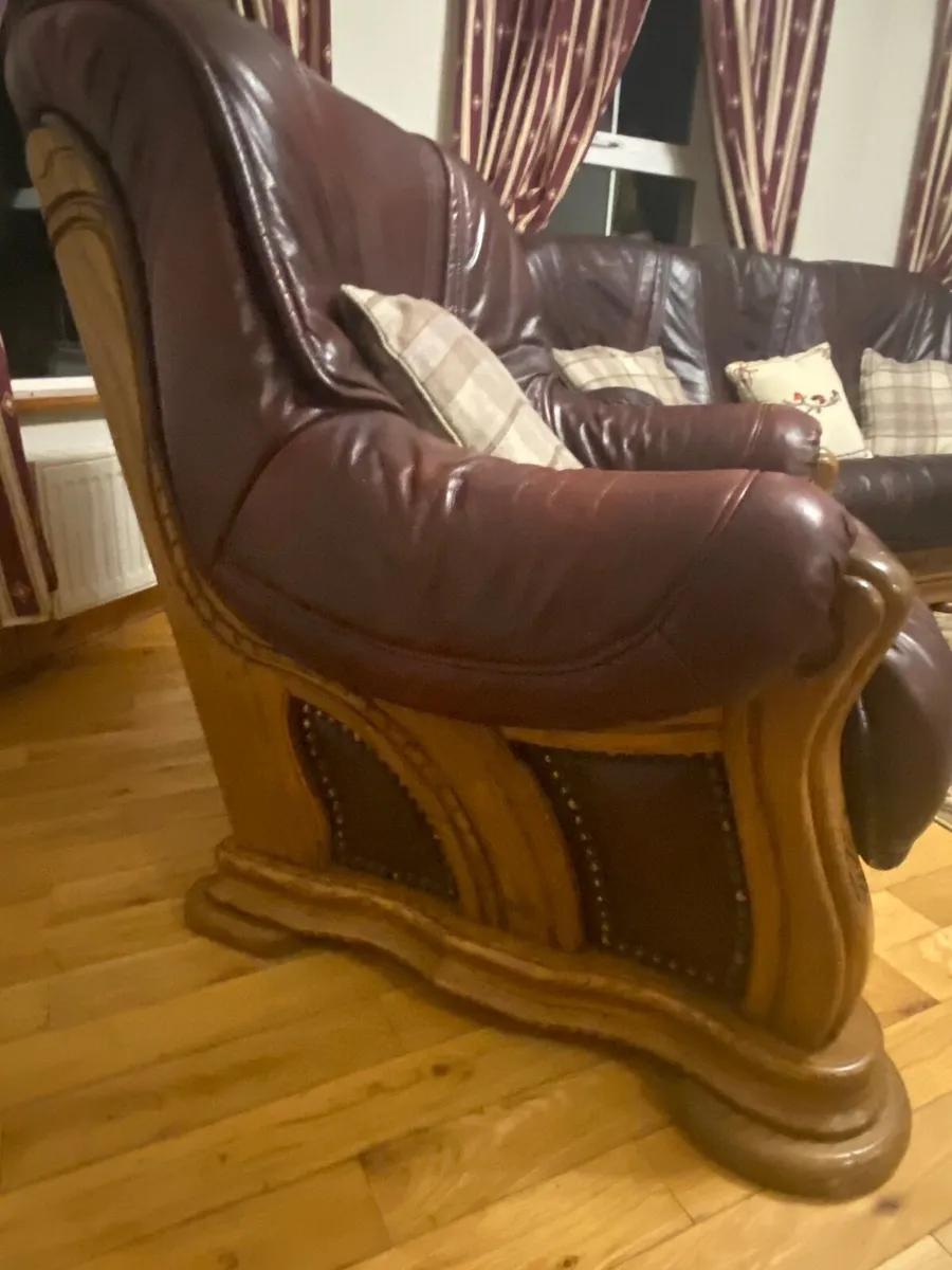 Genuine Leather suite funiture. - Image 3