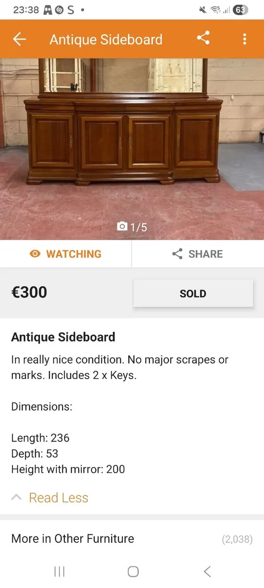 Antique dresser - Image 2