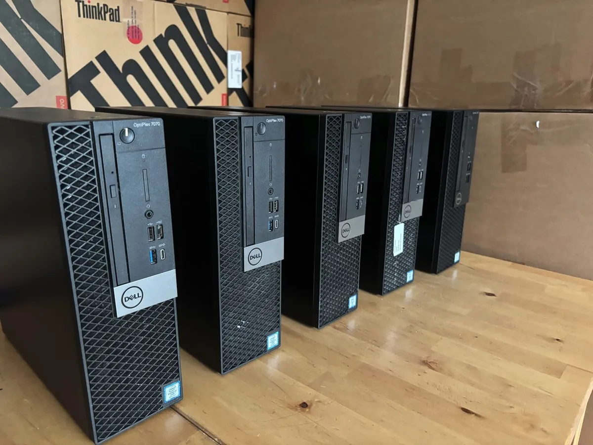 Dell Optiplex 7070 PC's-Octo i7-16Gb-Win 11 Pro - Image 1