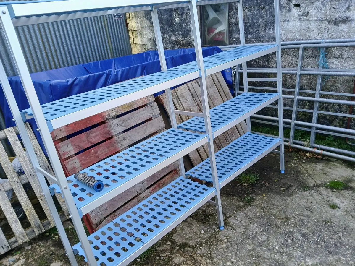 Staneless steel  storage shelf racking  delivered - Image 2
