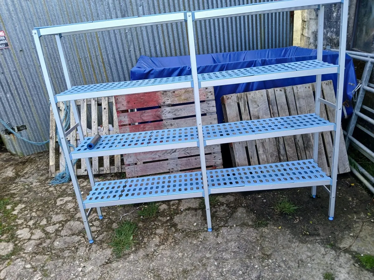 Staneless steel  storage shelf racking  delivered - Image 3