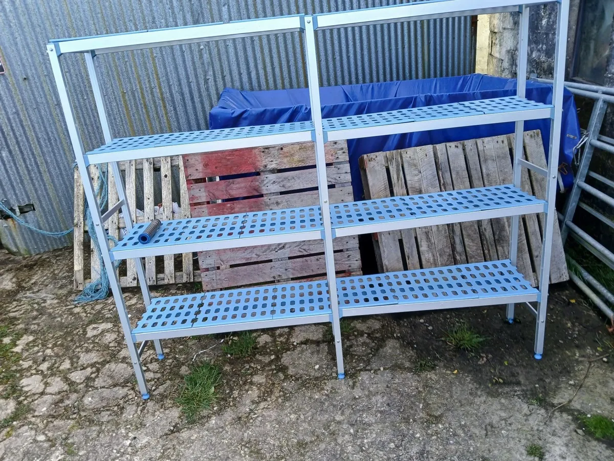 Staneless steel  storage shelf racking  delivered - Image 4