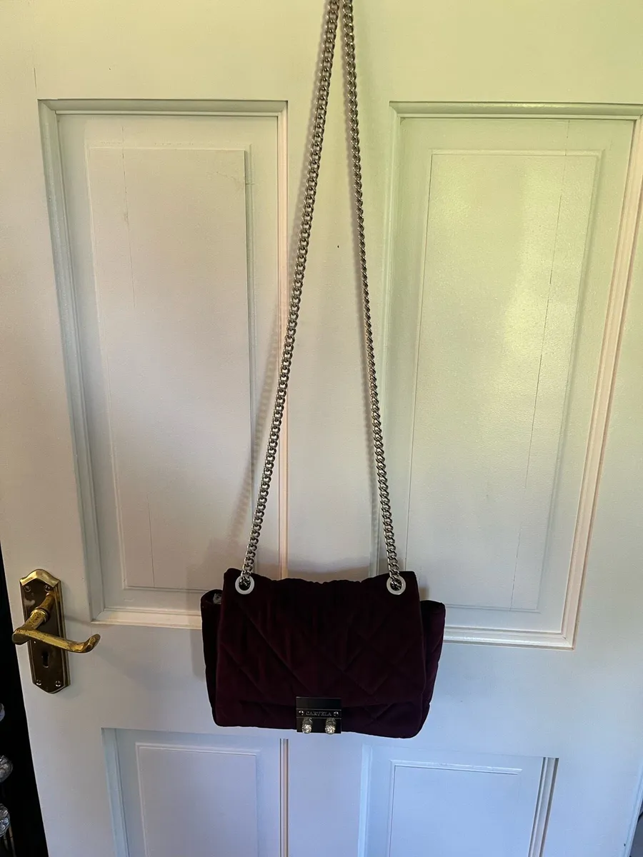 Carvela Velvet Handbag - Image 4