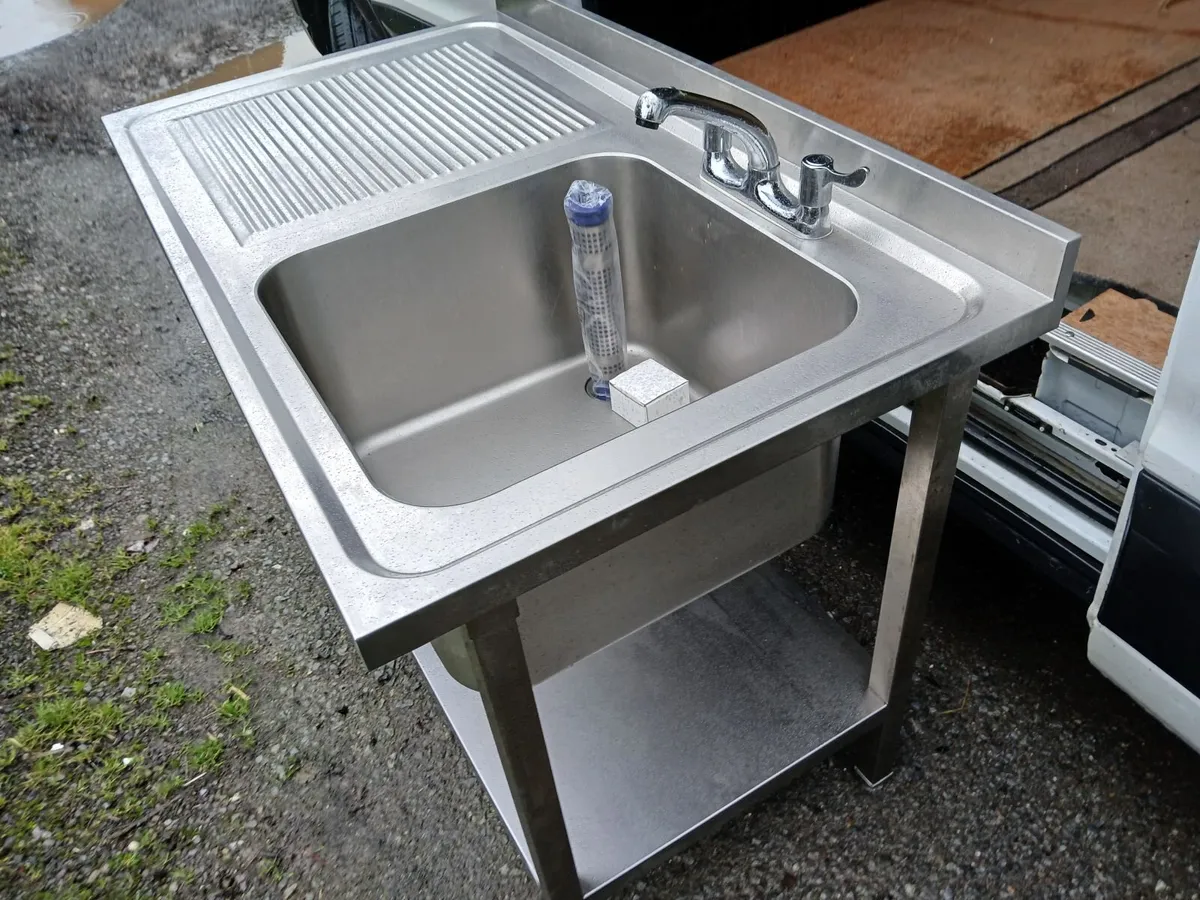 Staneless steel cabbinet sink unit complete - Image 1