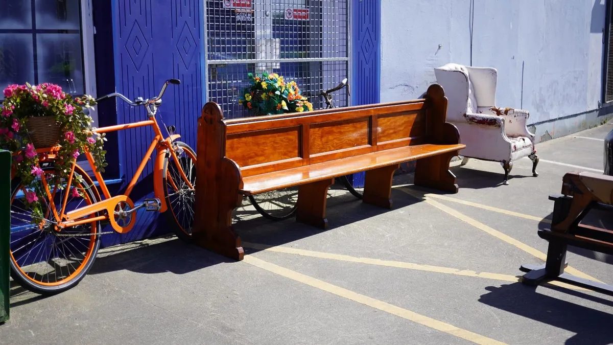 Victorian Church Pew / Chapel Bench - Image 1