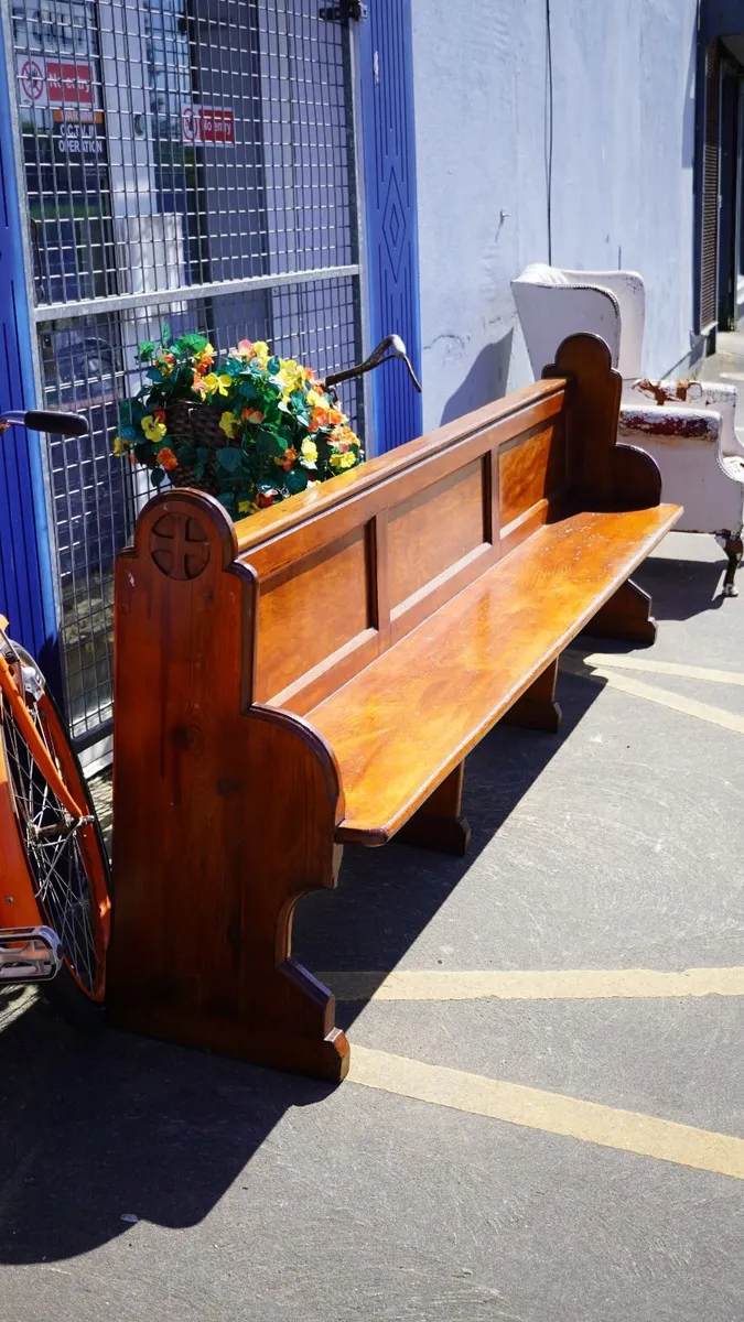 Victorian Church Pew / Chapel Bench - Image 2