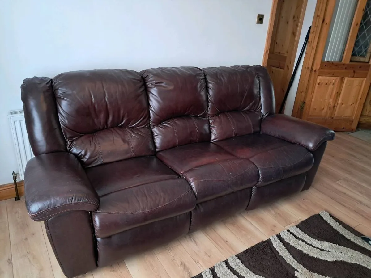 Leather Couch - Image 2