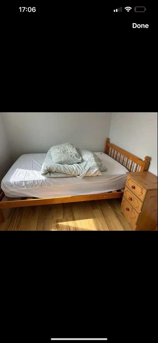 Small double bed