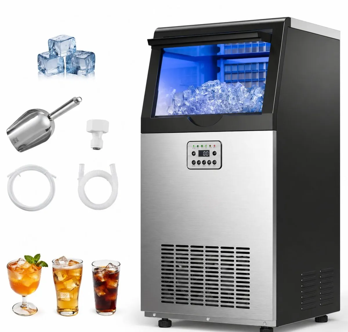 Commercial Ice Machine 45 kg (100 lb) Per Day Ice - Image 1