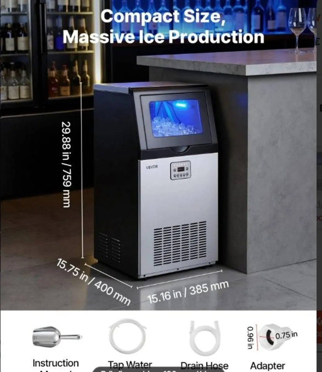 Commercial Ice Machine 45 kg (100 lb) Per Day Ice - Image 3