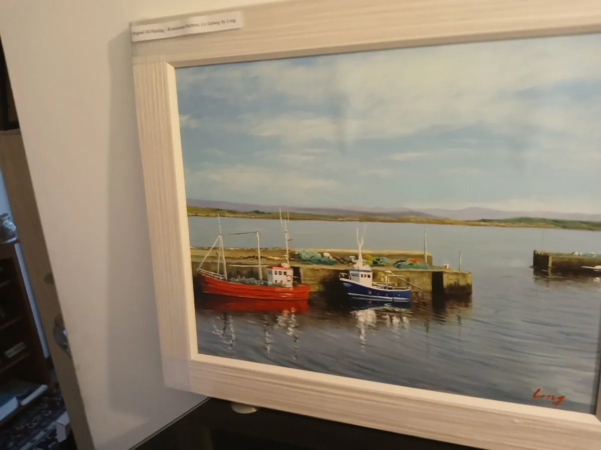 Original oil painting 🖼 framed connamara - Image 3