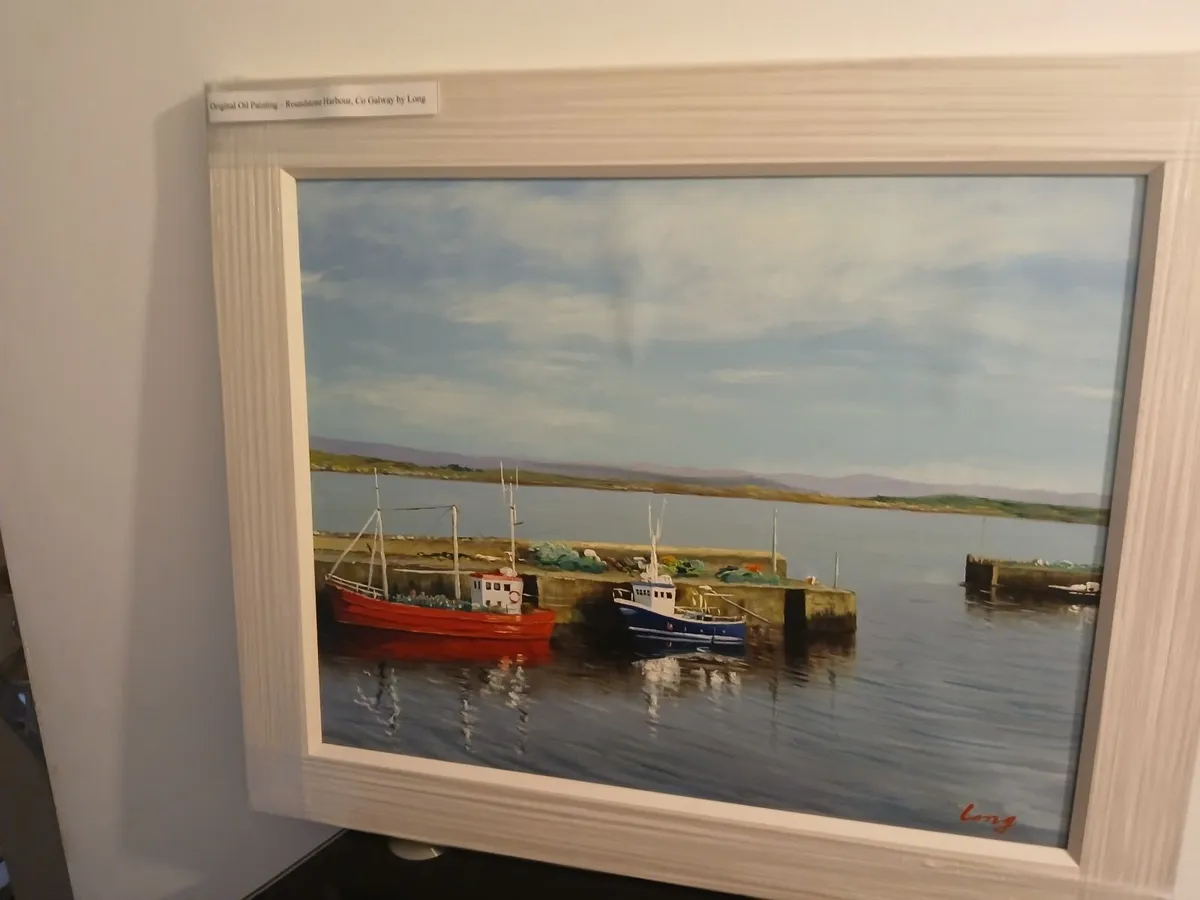 Original oil painting 🖼 framed connamara - Image 4