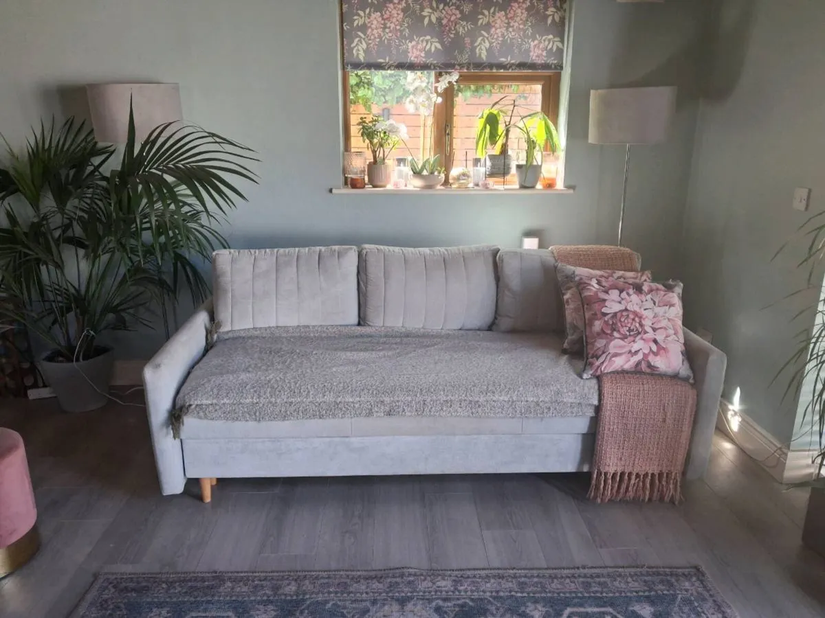 3 seat sofa bed excellent condition - Image 2