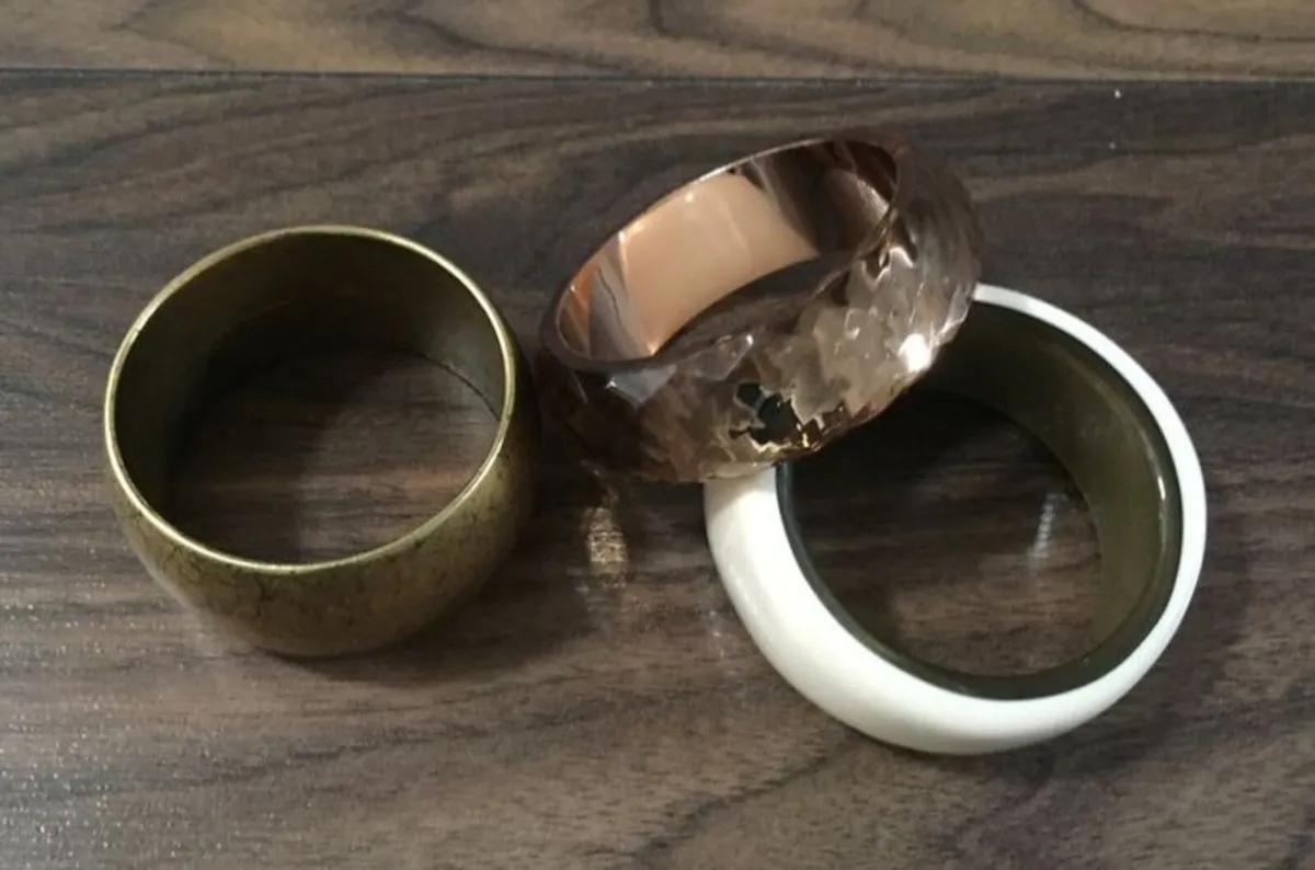 Trip of Thick Bangle Bracelets   #bangles #jewelry