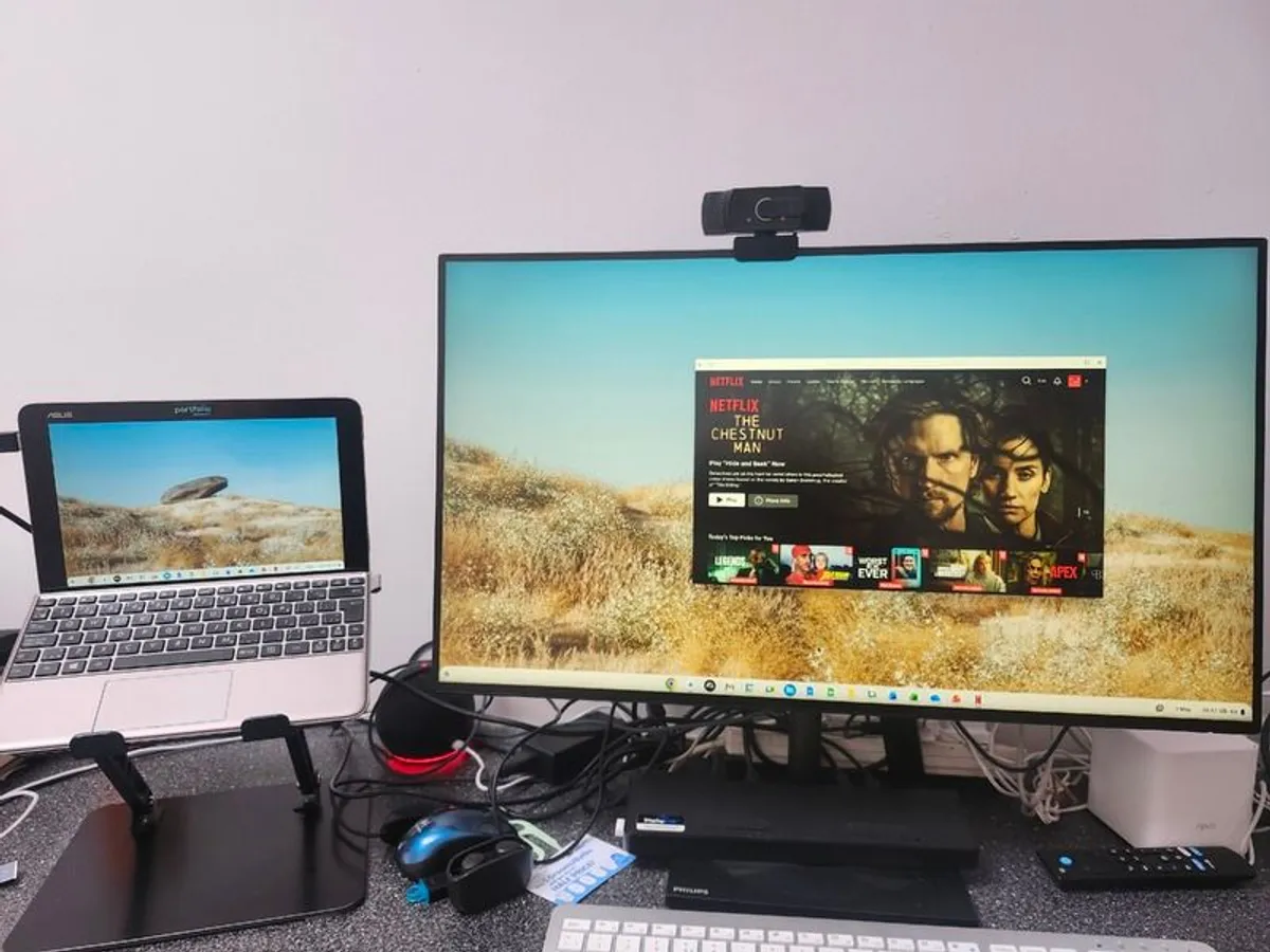 ASUS 2-in-1 Touchscreen Laptop | ChromeOS Supercharged | Netflix & Office Ready - Image 1