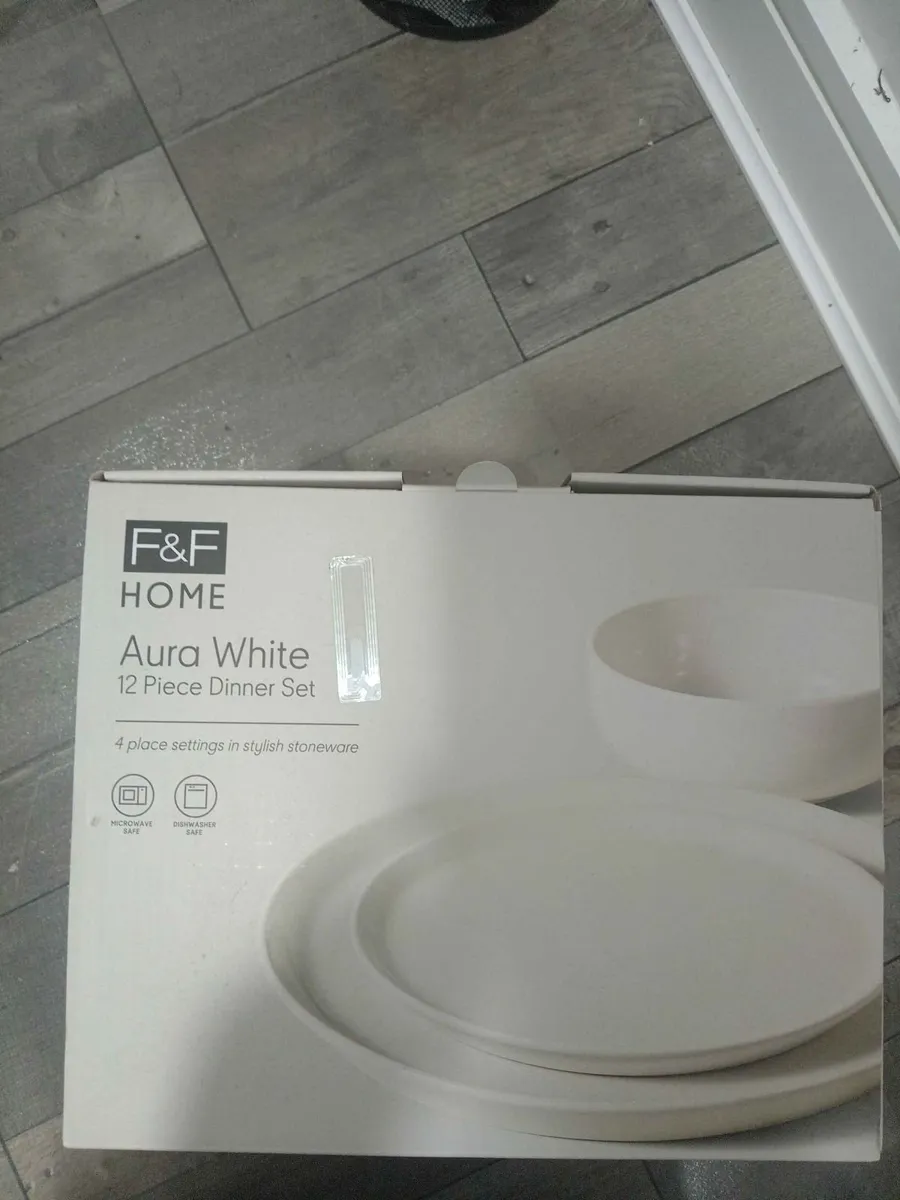 12-Piece Dinner Set (Aura White) - Unopened Box - Image 1