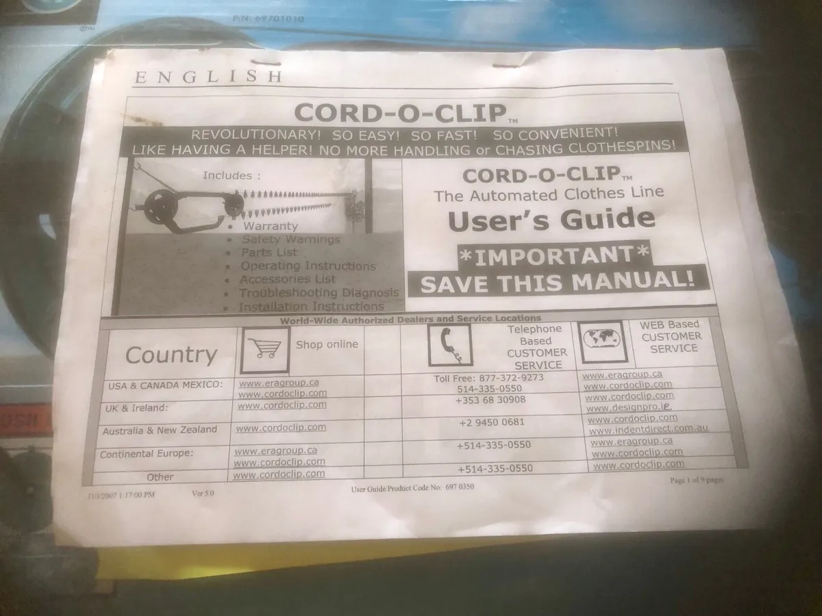 🔴Cord-O-Clip Clothes Line 🔴 - Image 4