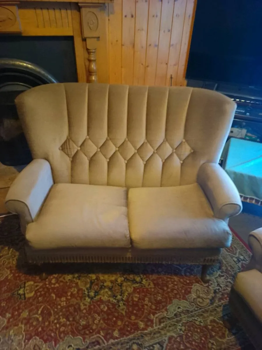 Vintage Style Sofa & Armchair Set - Image 2