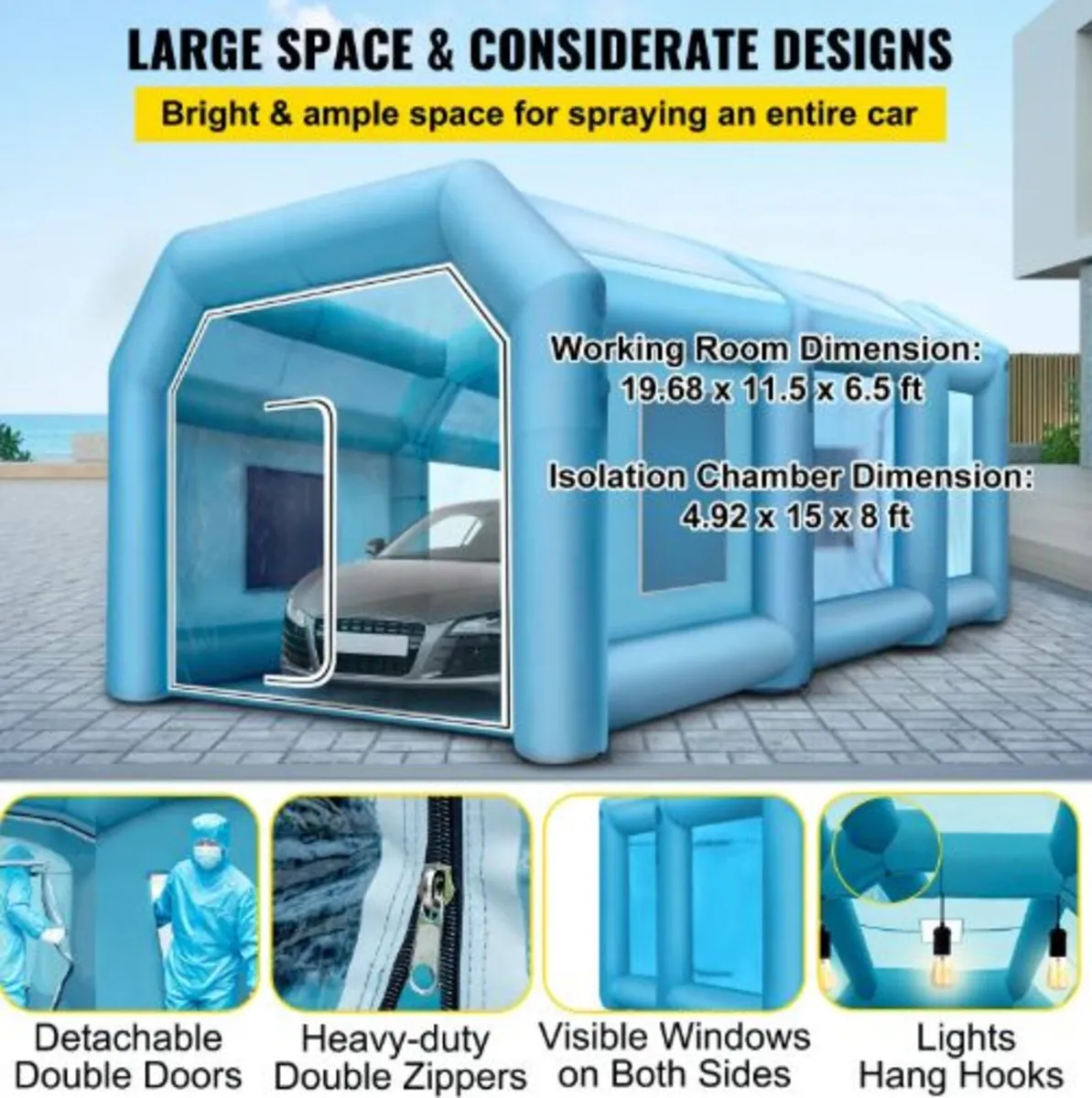 Inflatable Tent 792.5 x 457.2 x 304.8 cm - Image 2