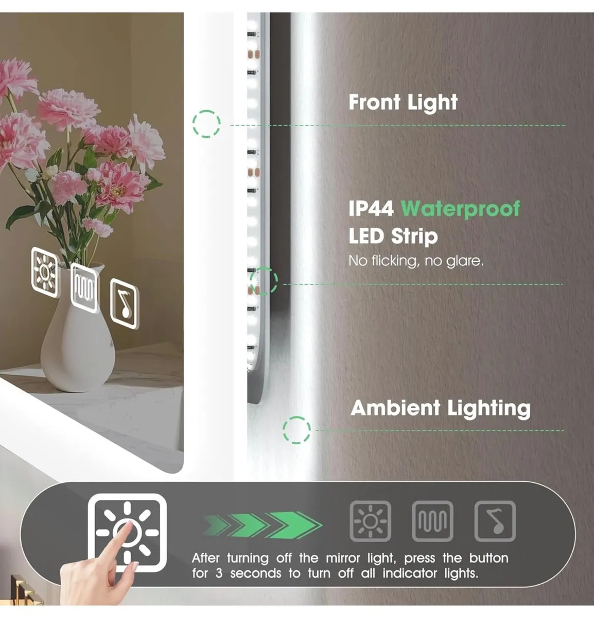 Bluetooth Bathroom-Mirror-with-LED-Lights 500x700 - Image 4