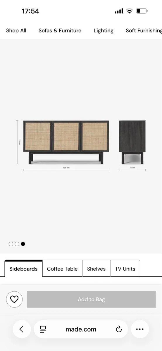 Next Pavia Rattan Sideboard - Brand New in Box - Image 3