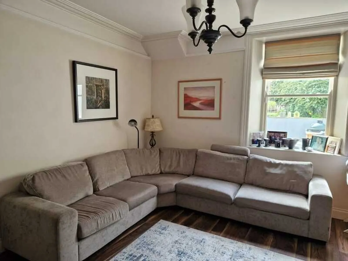 Grey Corner Sofa with Chair - Image 3