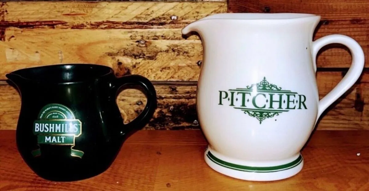 Two collectible water jugs