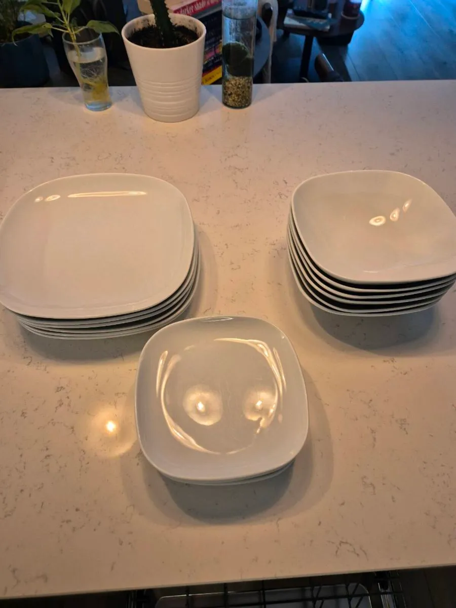 IKEA White Dinnerware Set - Image 1