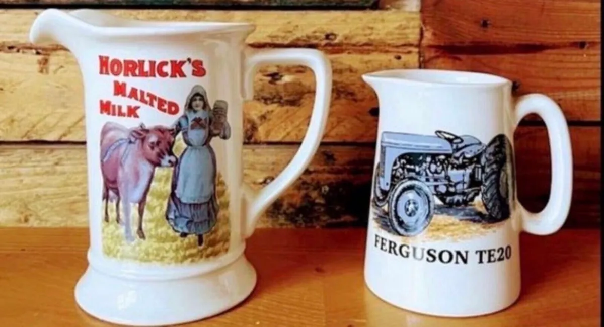 Two collectible water jugs