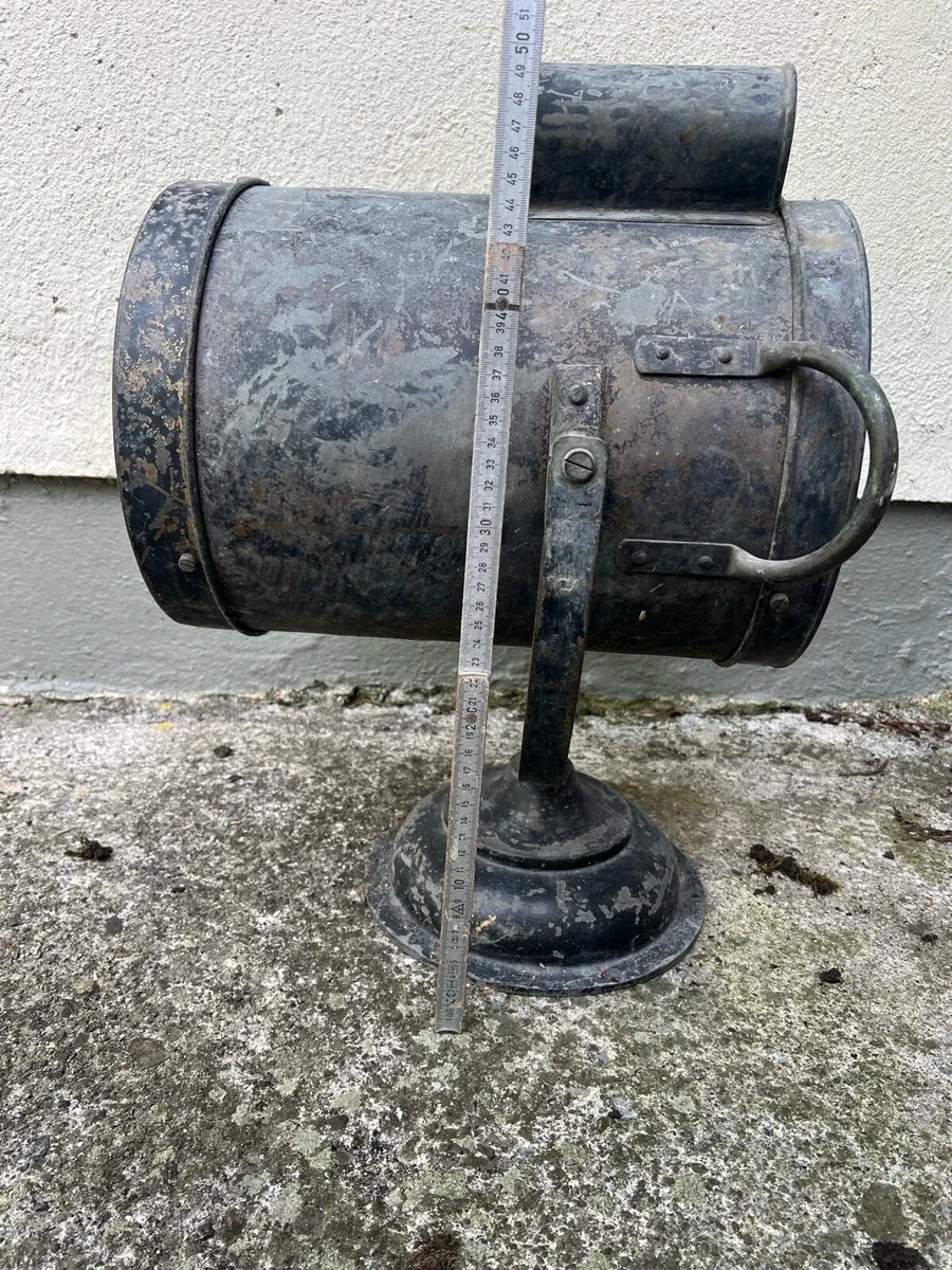 Vintage brass ship search light - Image 3