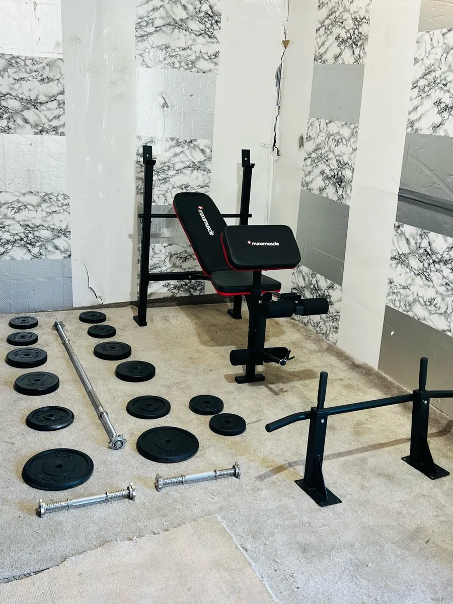Maximucle weight bench weights barbell dumbbells - Image 3