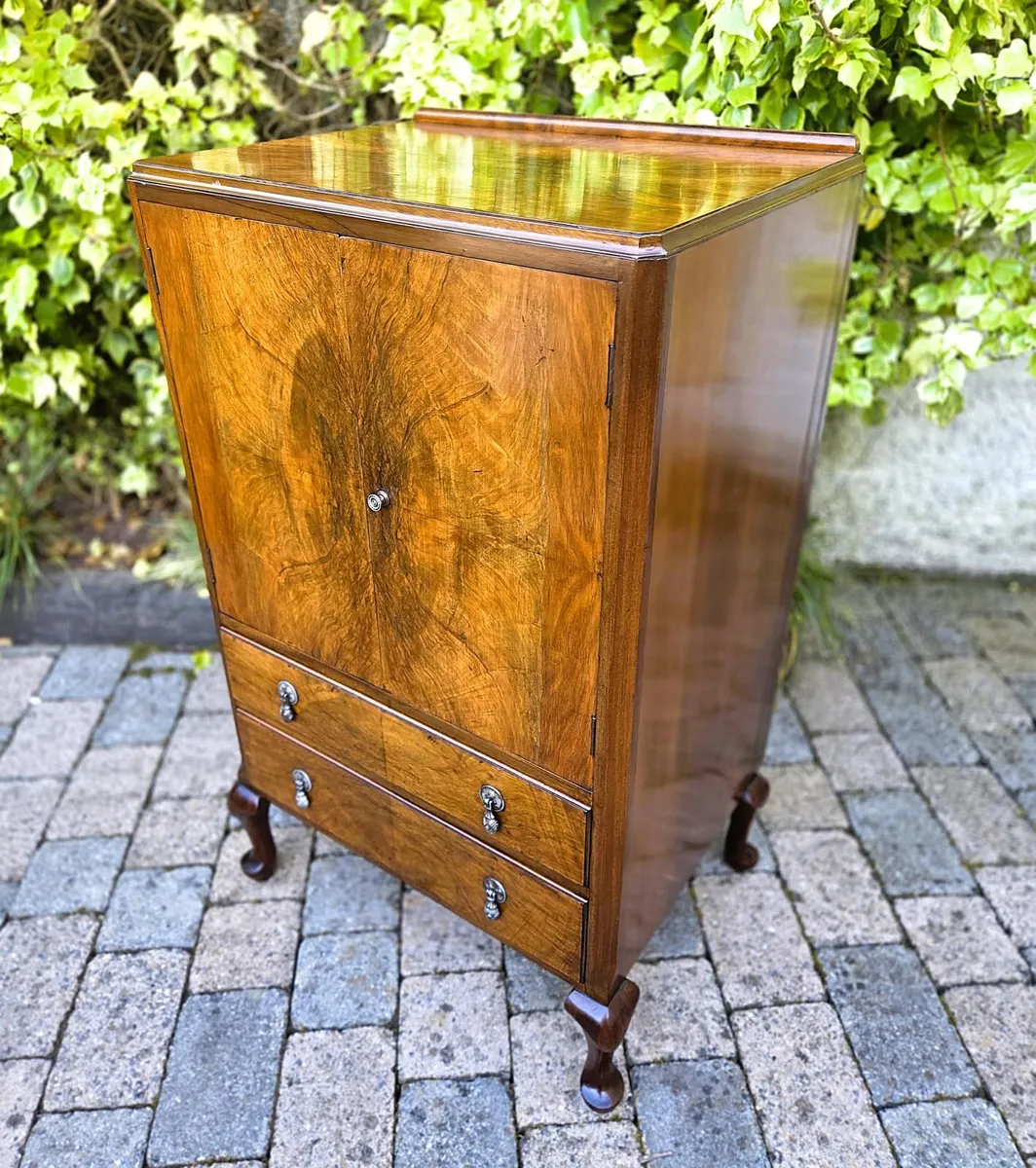Vintage Walnut Cabinet- Circa 1930s - Image 2