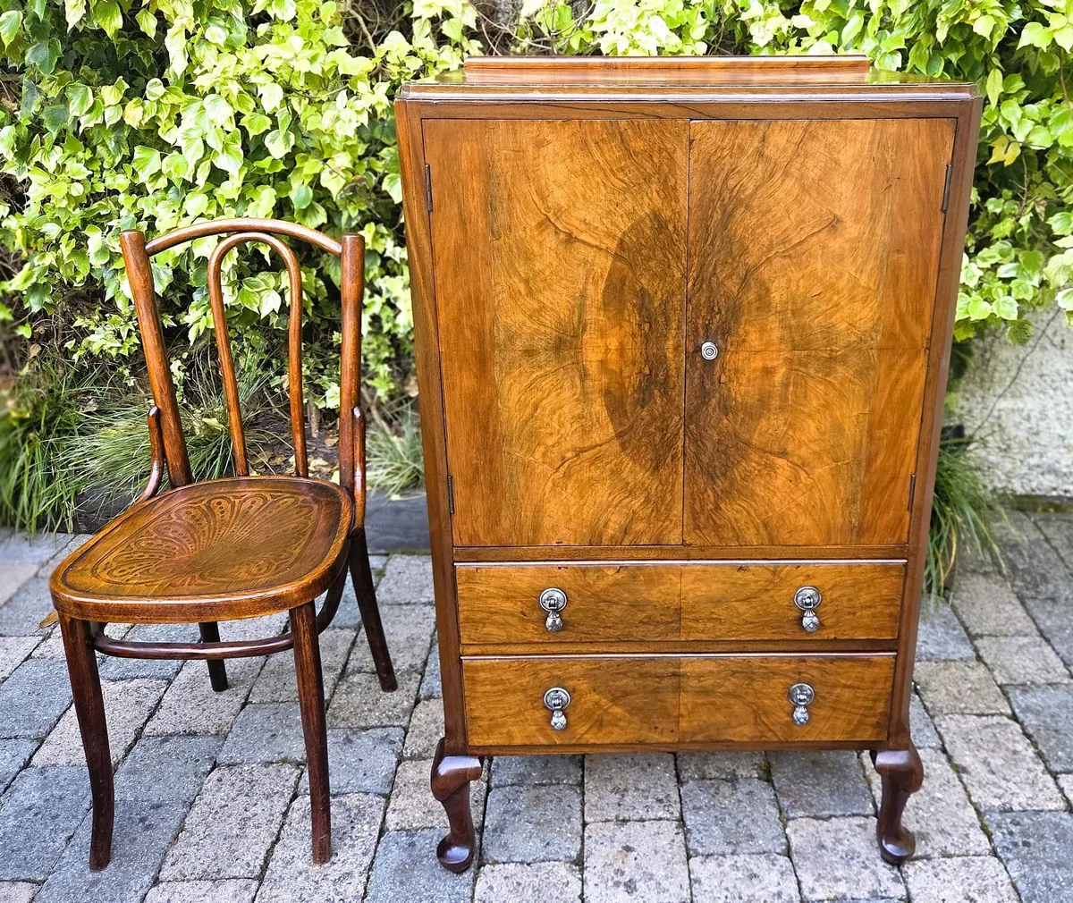 Vintage Walnut Cabinet- Circa 1930s - Image 1