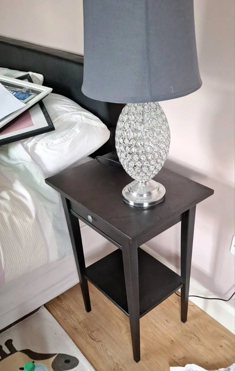 Black Bedside Tables x 2 (Ikea Hemnes) - Image 3
