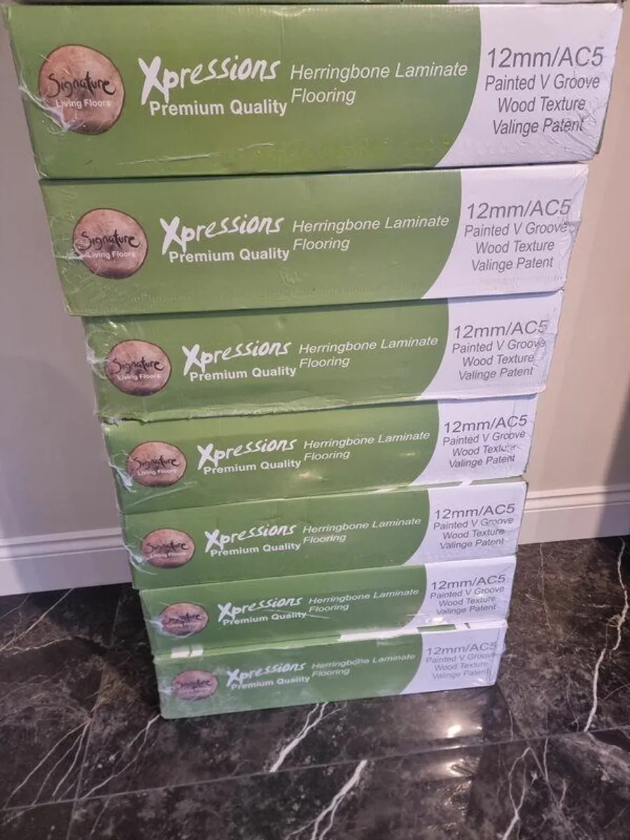 Brand new Herringbone Laminate Wood flooring - Image 2