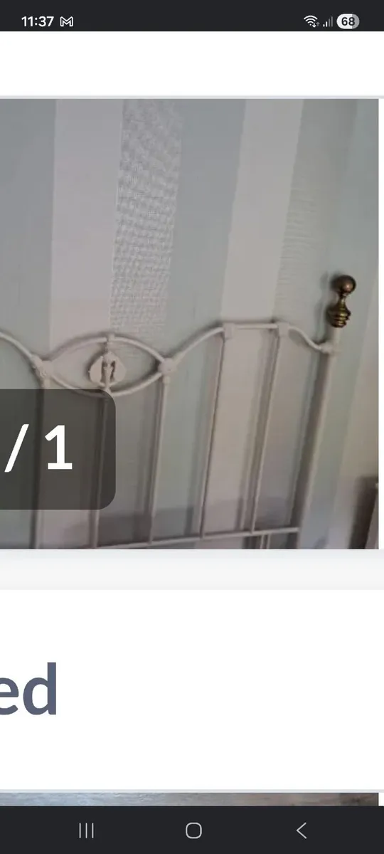 A  KINGSIZE  METAL HEADBOARD - Image 1