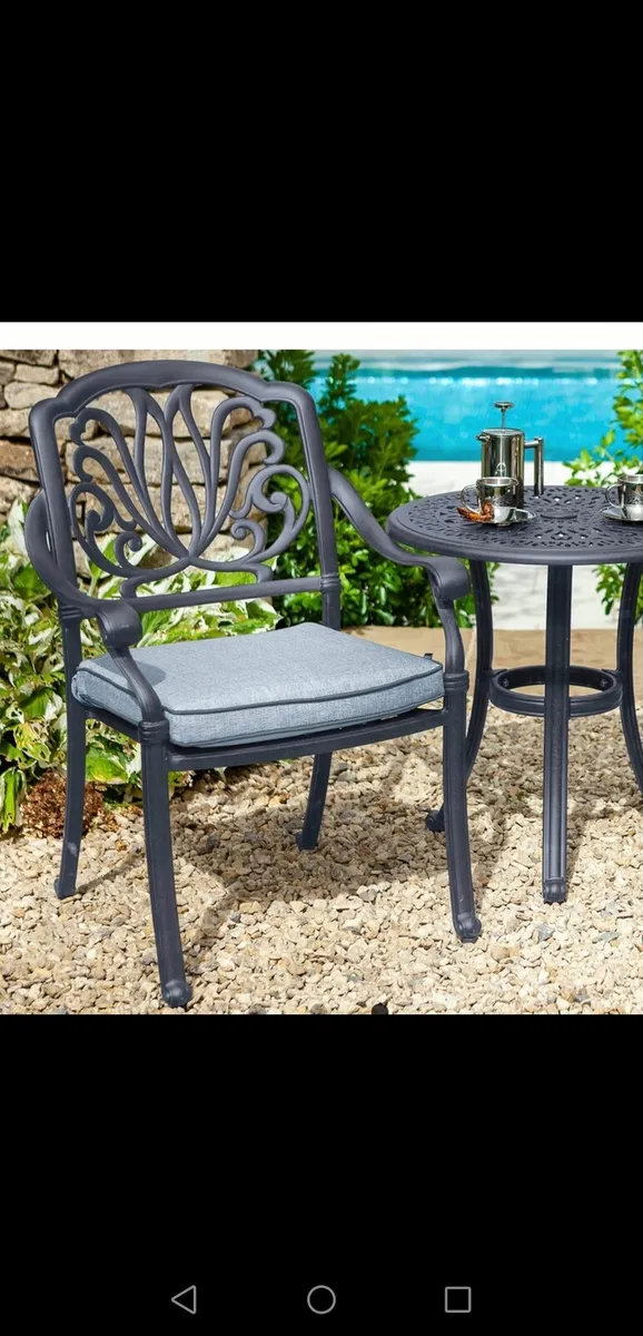 Brand New Hartman Cast Alum. Antique Grey Bistro - Image 2