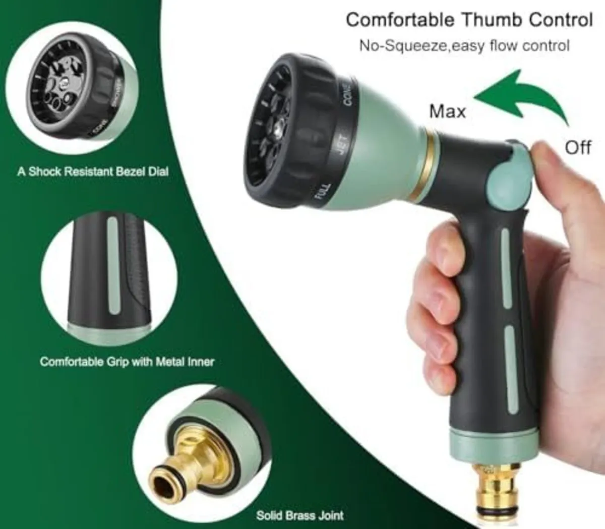 Heavy Duty Metal Hose Spray Nozzle - Image 3