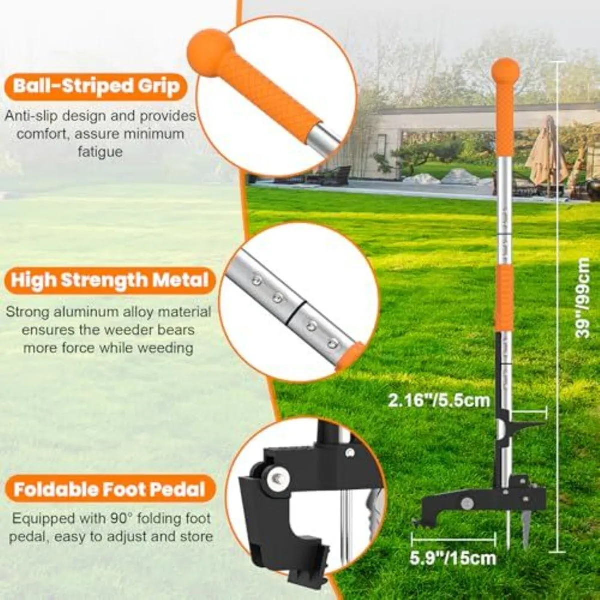 Stand Up Weed Puller Garden Tool - Image 2