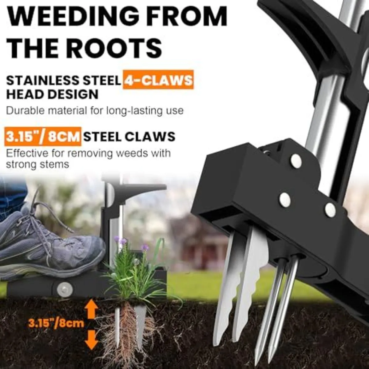 Stand Up Weed Puller Garden Tool - Image 3