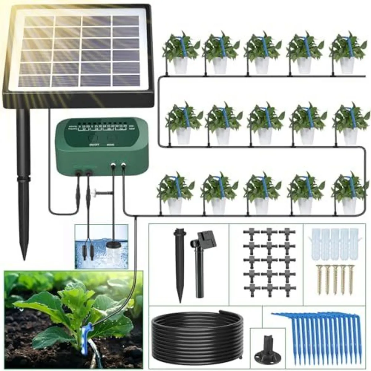 Solar Drip Irrigation Kit With Timer - Image 1