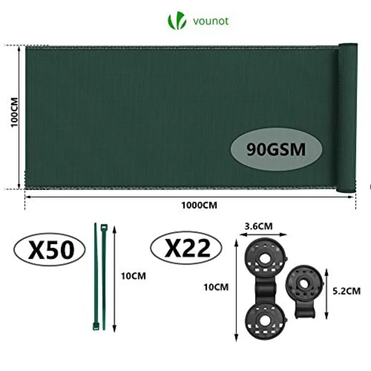 Garden Privacy Screening Net 1m x 10m - Image 2