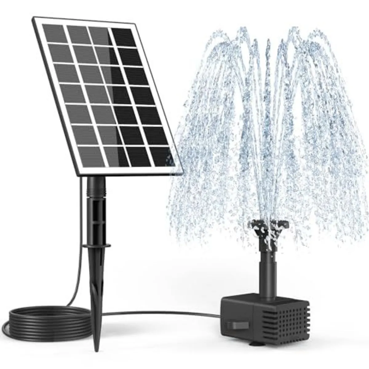 Solar Fountain Pump Kit With Long Cable - Image 1