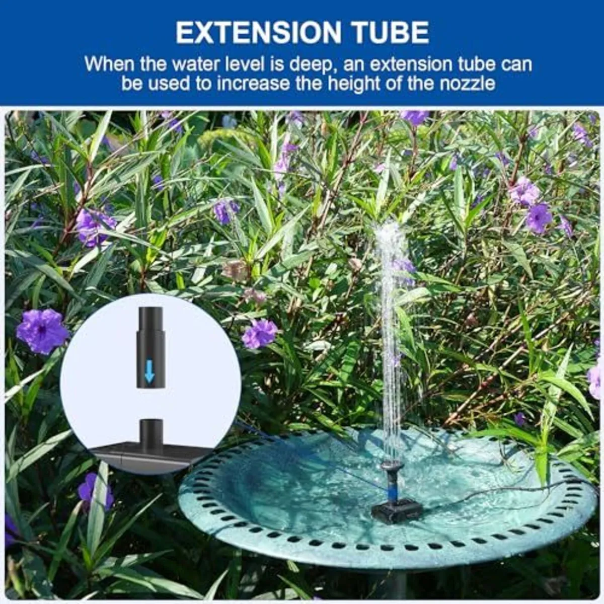 Solar Fountain Pump Kit With Long Cable - Image 2