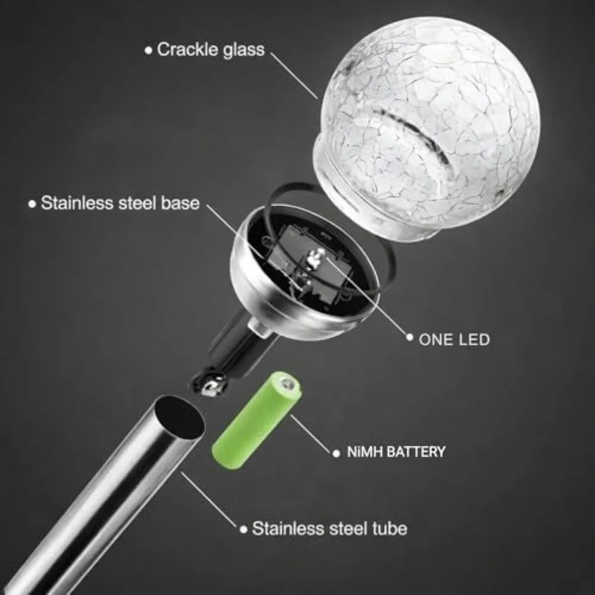 6 Pack Colour Changing Solar Path Lights - Image 4