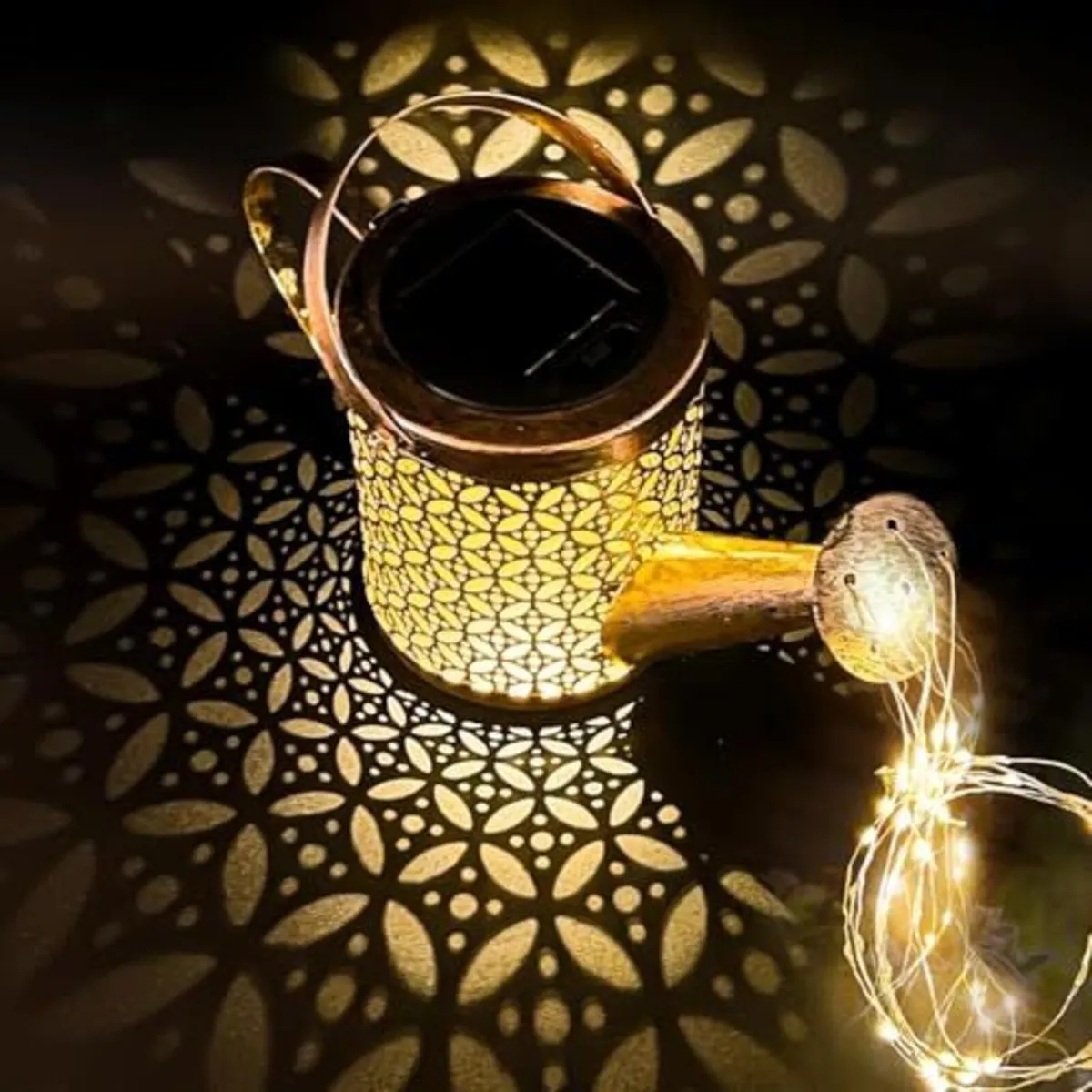 Solar Watering Can Garden Light Decoration - Image 2
