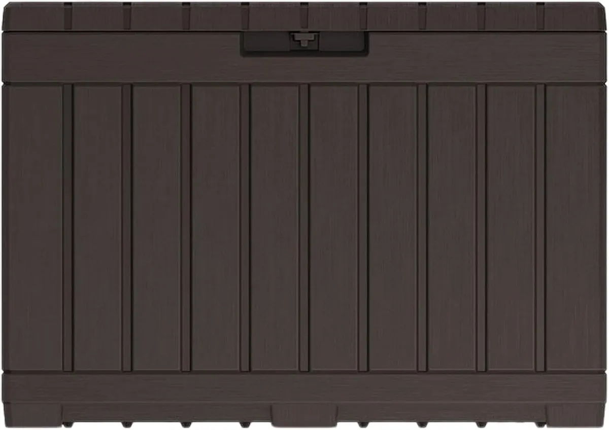 190L Garden Storage Box Brown - Image 2