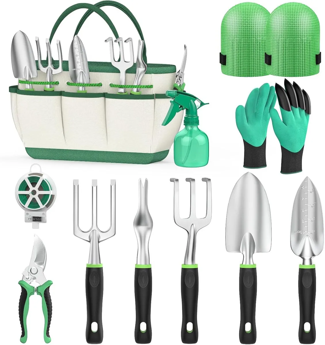 11 Piece Garden Tool Set With Bag - Image 1