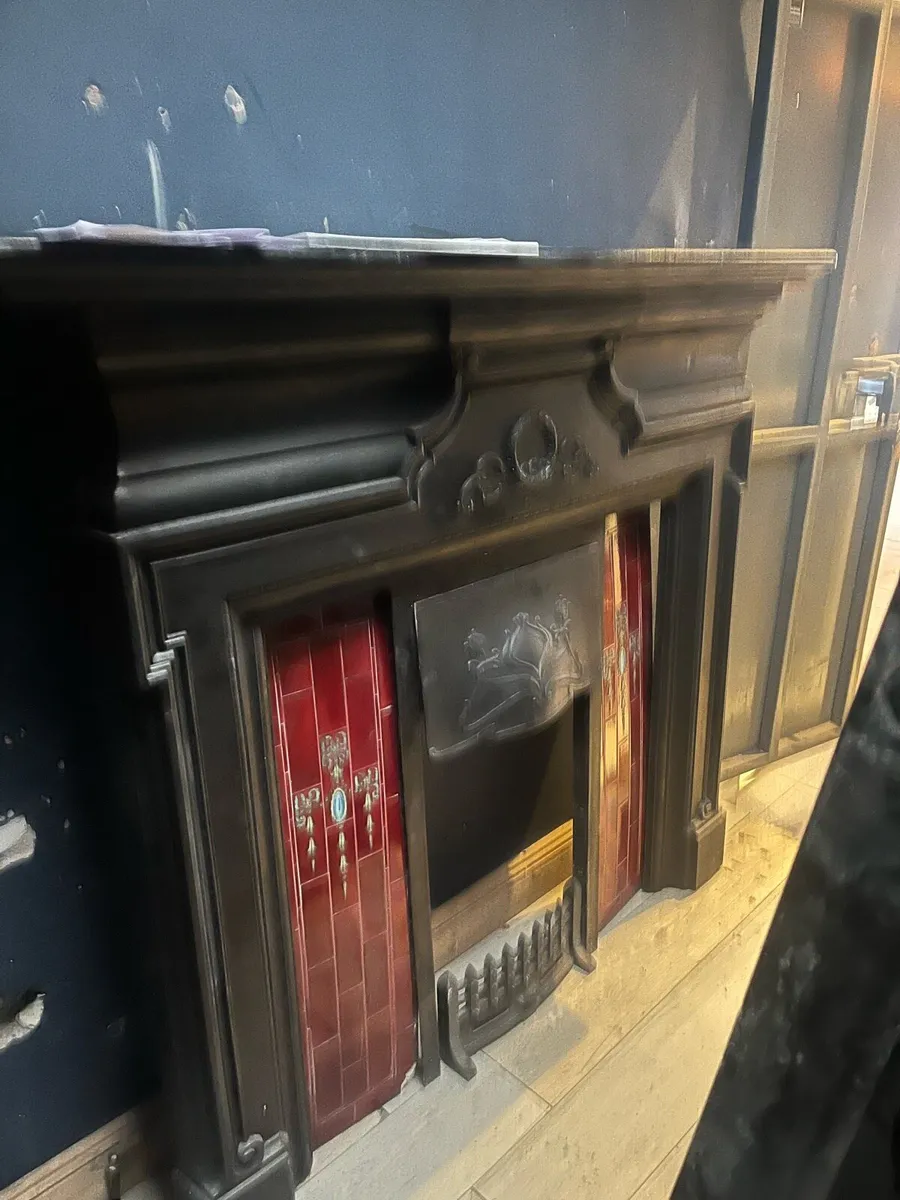 Fireplace Antique cast iron 63 wide 58 high - Image 1